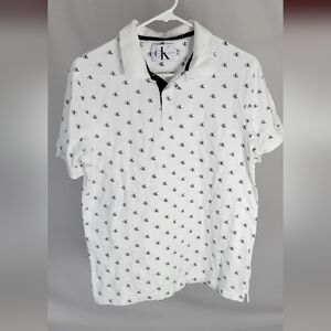 Calvin Klein Jeans White Casual Button Down Shirt